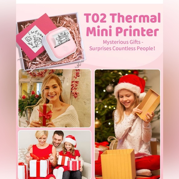 NWT Ponek Mini Pocket Sticker Printer - Wireless Mini Sticker Printer Machine - Picture 2 of 8